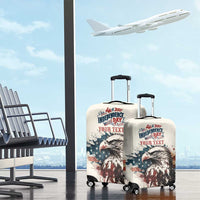 Happy Fourth of July Personalized Luggage Cover Bald Eagle USA Independence Day