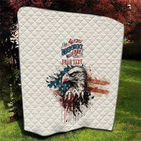 Happy Fourth of July Personalized Quilt Bald Eagle USA Independence Day