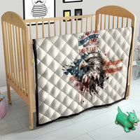 Happy Fourth of July Personalized Quilt Bald Eagle USA Independence Day