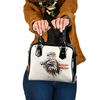 Happy Fourth of July Personalized Shoulder Handbag Bald Eagle USA Independence Day