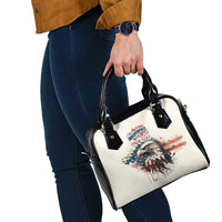 Happy Fourth of July Personalized Shoulder Handbag Bald Eagle USA Independence Day