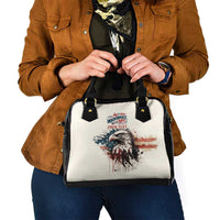 Happy Fourth of July Personalized Shoulder Handbag Bald Eagle USA Independence Day