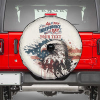Happy Fourth of July Personalized Spare Tire Cover Bald Eagle USA Independence Day