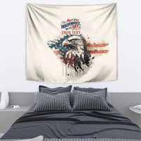 Happy Fourth of July Personalized Tapestry Bald Eagle USA Independence Day