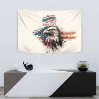 Happy Fourth of July Personalized Tapestry Bald Eagle USA Independence Day