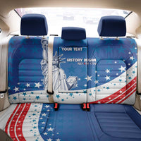 History Began 4th of July Personalized Back Car Seat Cover Statue of Liberty US Flag
