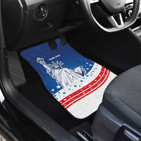 History Began 4th of July Personalized Car Mats Statue of Liberty US Flag