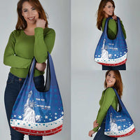 History Began 4th of July Personalized Grocery Bag Statue of Liberty US Flag