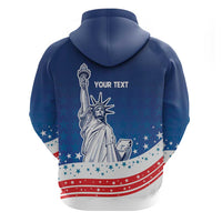 History Began 4th of July Personalized Hoodie Statue of Liberty US Flag