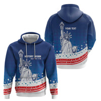 History Began 4th of July Personalized Hoodie Statue of Liberty US Flag