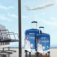 History Began 4th of July Personalized Luggage Cover Statue of Liberty US Flag