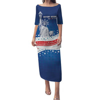 History Began 4th of July Personalized Puletasi Statue of Liberty US Flag