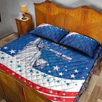 History Began 4th of July Personalized Quilt Bed Set Statue of Liberty US Flag