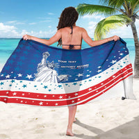 History Began 4th of July Personalized Sarong Statue of Liberty US Flag