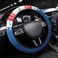 History Began 4th of July Steering Wheel Cover Statue of Liberty US Flag