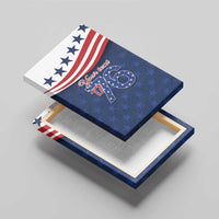 July 4th 1776 American Flag Vintage Personalized Canvas Wall Art USA Independence Day