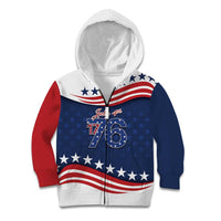 July 4th 1776 American Flag Vintage Personalized Kid Hoodie USA Independence Day
