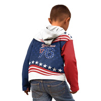 July 4th 1776 American Flag Vintage Personalized Kid Hoodie USA Independence Day