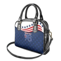July 4th 1776 American Flag Vintage Personalized Shoulder Handbag USA Independence Day