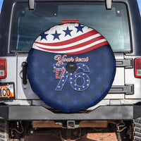 July 4th 1776 American Flag Vintage Personalized Spare Tire Cover USA Independence Day