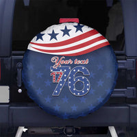 July 4th 1776 American Flag Vintage Personalized Spare Tire Cover USA Independence Day