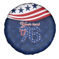 July 4th 1776 American Flag Vintage Personalized Spare Tire Cover USA Independence Day