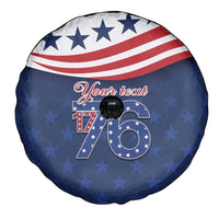 July 4th 1776 American Flag Vintage Personalized Spare Tire Cover USA Independence Day