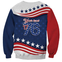 July 4th 1776 American Flag Vintage Personalized Sweatshirt USA Independence Day