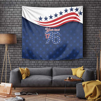 July 4th 1776 American Flag Vintage Personalized Tapestry USA Independence Day