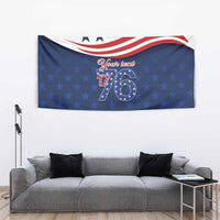 July 4th 1776 American Flag Vintage Personalized Tapestry USA Independence Day