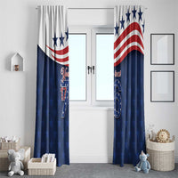 July 4th 1776 American Flag Vintage Personalized Window Curtain USA Independence Day