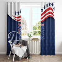 July 4th 1776 American Flag Vintage Personalized Window Curtain USA Independence Day