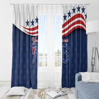 July 4th 1776 American Flag Vintage Personalized Window Curtain USA Independence Day