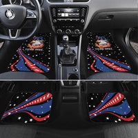 Personalized America History Began 4th of July Car Mats Fire Bald Eagle US Flag
