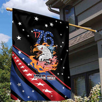 Personalized America History Began 4th of July Garden Flag Fire Bald Eagle US Flag