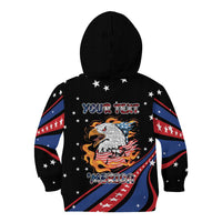 Personalized America History Began 4th of July Kid Hoodie Fire Bald Eagle US Flag