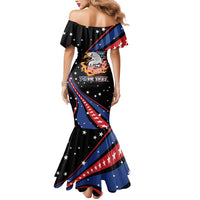 Personalized America History Began 4th of July Mermaid Dress Fire Bald Eagle US Flag