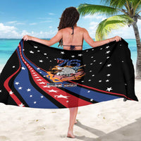 Personalized America History Began 4th of July Sarong Fire Bald Eagle US Flag