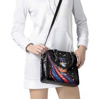 Personalized America History Began 4th of July Shoulder Handbag Fire Bald Eagle US Flag