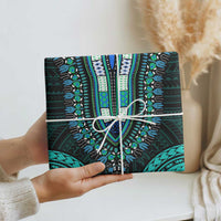 African Dashiki and Polynesian Pattern Wrapping Paper Teal - Wonder Print Shop