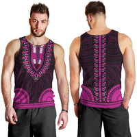 african-dashiki-men-tank-top-with-polynesian-pattern-pink
