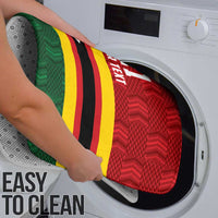 Zimbabwe Cricket Custom Bathroom Set Zimbabwean Pattern Flag Motif - Wonder Print Shop
