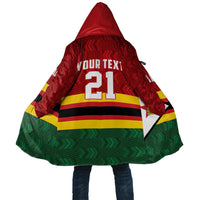 Zimbabwe Cricket Custom Cloak Zimbabwean Pattern Flag Motif - Wonder Print Shop