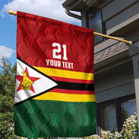 Zimbabwe Cricket Custom Garden Flag Zimbabwean Pattern Flag Motif - Wonder Print Shop