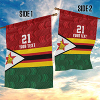 Zimbabwe Cricket Custom Garden Flag Zimbabwean Pattern Flag Motif - Wonder Print Shop