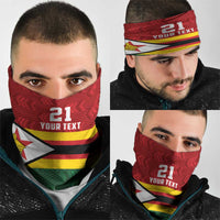 Zimbabwe Cricket Custom Neck Gaiter Zimbabwean Pattern Flag Motif - Wonder Print Shop