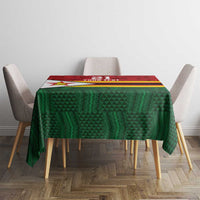 Zimbabwe Cricket Custom Tablecloth Zimbabwean Pattern Flag Motif - Wonder Print Shop
