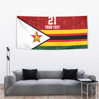 Zimbabwe Cricket Custom Tapestry Zimbabwean Pattern Flag Motif - Wonder Print Shop