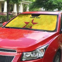Zimbabwe Football Custom Auto Sun Shade The Warriors with Zimbabwe Bird - Wonder Print Shop