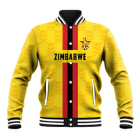 Zimbabwe Football Custom Baseball Jacket The Warriors with Zimbabwe Bird - Wonder Print Shop